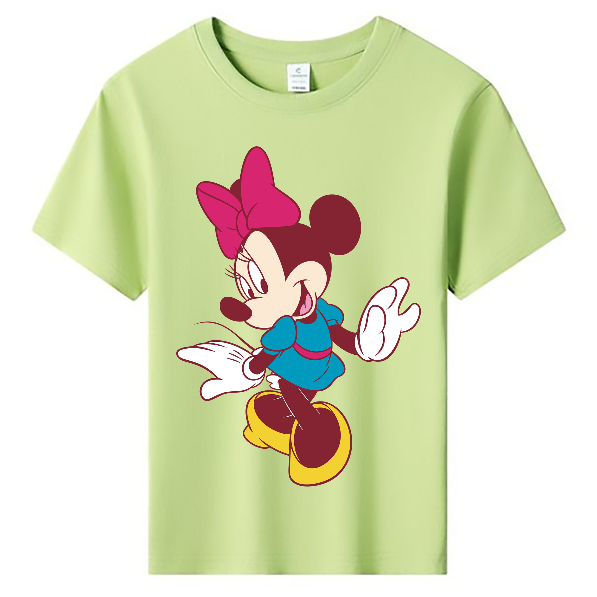 ミッキーマウス Mickey Mouse 綿100％キッズTシャツ（フロントプリント）